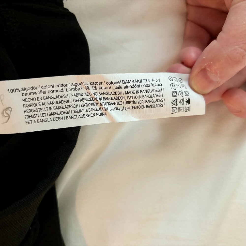 Zara Black High Rise Pull On Wide Leg Pants with Belt, XL - Picture 6 of 8